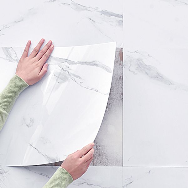 Lisslune | PVC Peel and Stick Tile Rectangular Single Tile Wallpaper with Stain Resistant