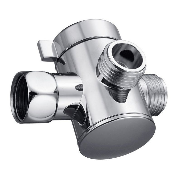 Lisslune | Contemporary Shower Combination Double Shower Head Chrome Wall Mount Round Shower Head
