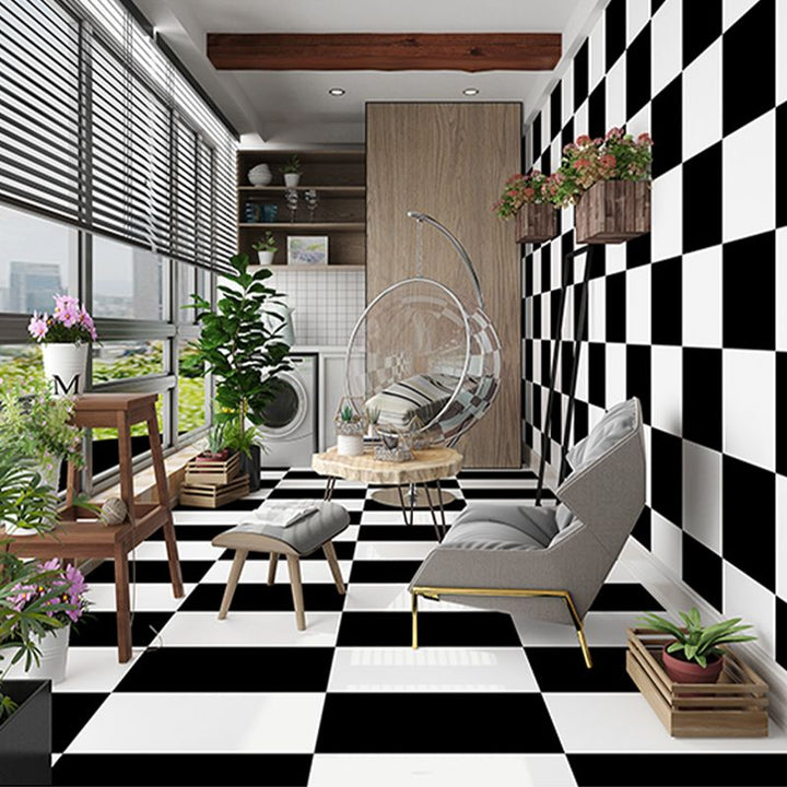 Lisslune | PVC Wall Panel Rectangle Waterproof Wall Cladding for the Living Room