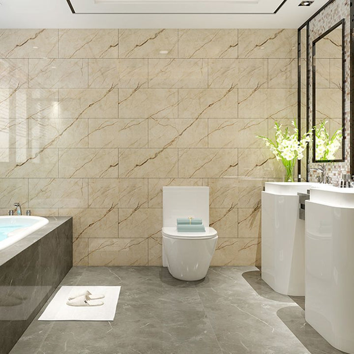 Lisslune | Contemporary Style Wallpaper Single Panel Bathroom Wallpaper with Rectangular Shape