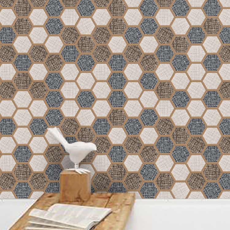 Lisslune | Mosaic Tile Wallpaper Hexagonal Shape Peel and Stick Backsplash