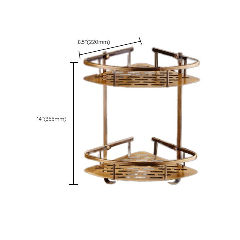 Lisslune | Vintage Bronze Bathroom Accessories Set Brushed Brass Towel Bar/Paper Holder/Bath Shelf