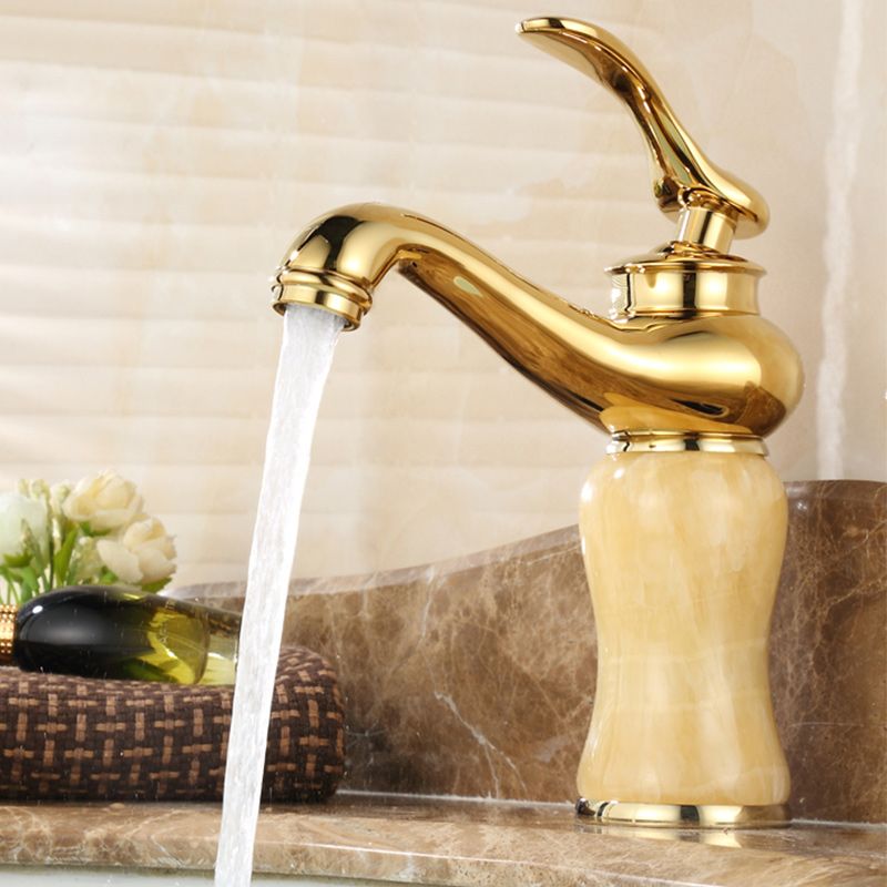 Lisslune | Luxury Vessel Faucet Lever Handle Low Arc Vessel Sink Bathroom Faucet