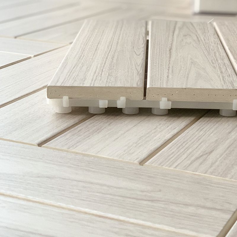 Lisslune | Ground Patio Square Stripe Composite Waterproof Deck Board