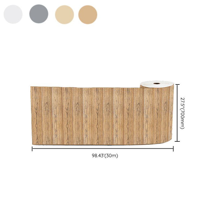 Lisslune | Industrial Tin Backsplash Panel Smooth Wall Ceiling Wood Grain Design