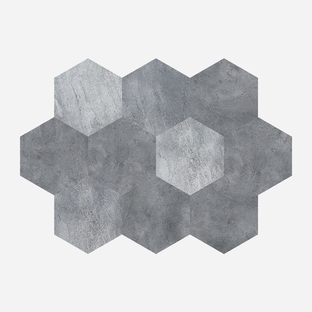 Lisslune | Peel and Stick Vinyl Floor Dark Matte Vinyl Floors with Stone Look