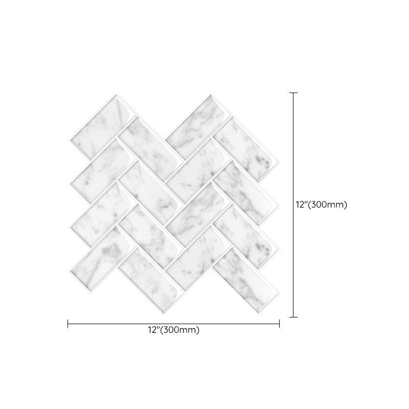 Lisslune | Modern Peel and Stick Backsplash Wall Tile PVC Peel & Stick Field Tile