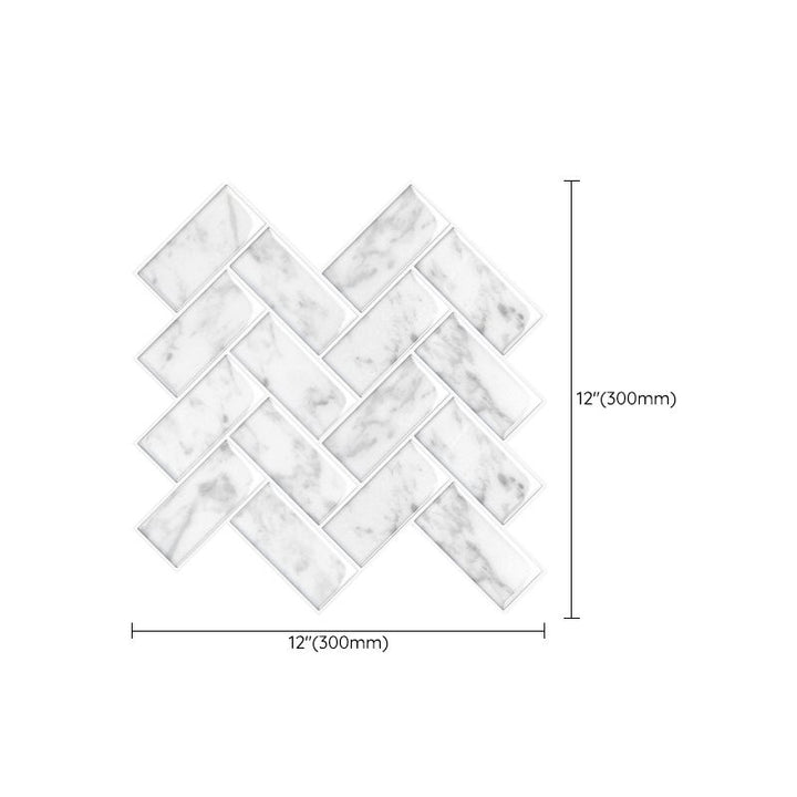 Lisslune | Modern Peel and Stick Backsplash Wall Tile PVC Peel & Stick Field Tile