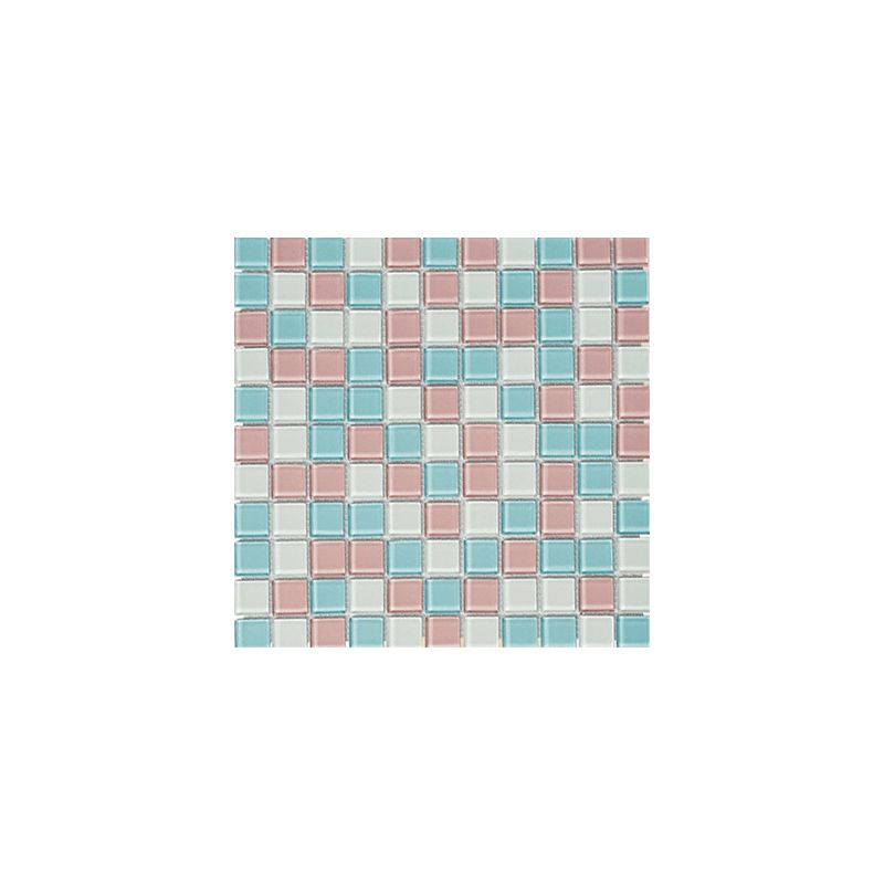 Lisslune | 12" x 12" Peel & Stick Glass Square Grid Mosaic Peel and Stick Tile 10-Pack