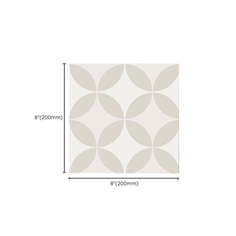 Lisslune | Square Indoor Vinyl Flooring Peel and Stick Coin Hole Graphic Waterproof Vinyl Flooring