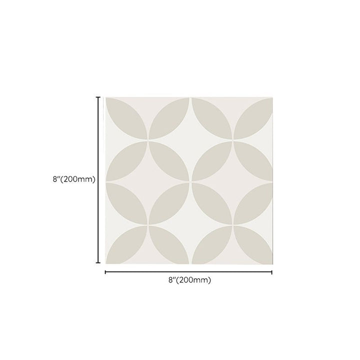 Lisslune | Square Indoor Vinyl Flooring Peel and Stick Coin Hole Graphic Waterproof Vinyl Flooring