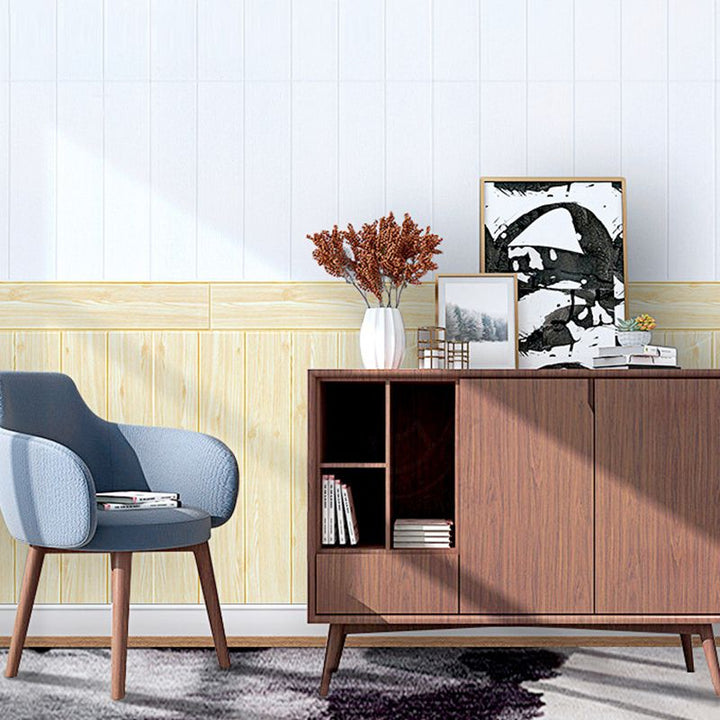 Lisslune | Wood look interior decor panels for peeling and sticking 3D relief wall cladding