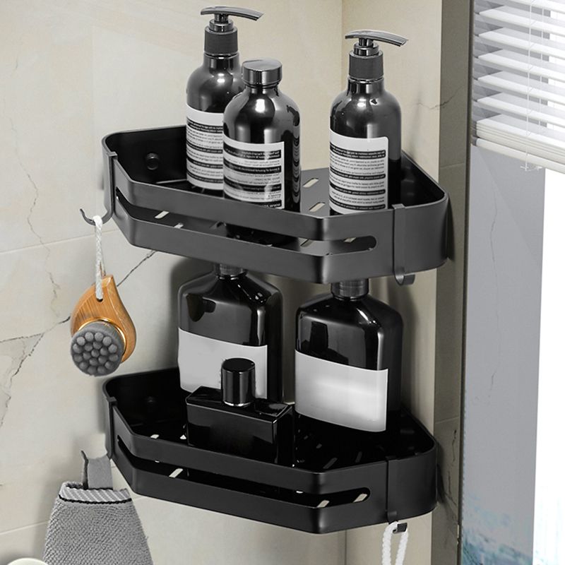 Lisslune | Modern 2/3-piece Bathroom Set Stainless Steel Triangle Bath Shelf made of Aluminum