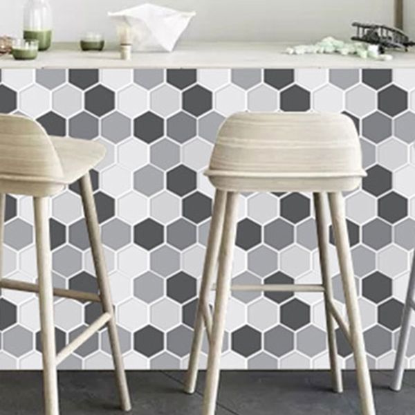 Lisslune | Mosaic Tiles Wallpaper PVC waterproof for peeling and sticking Mosaic tiles with hexagonal shape