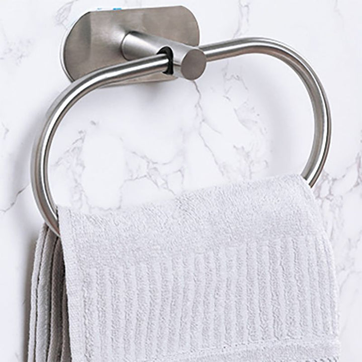 Lisslune | Stainless Steel Bathroom Fittings Set Modern Simple Bathroom Set