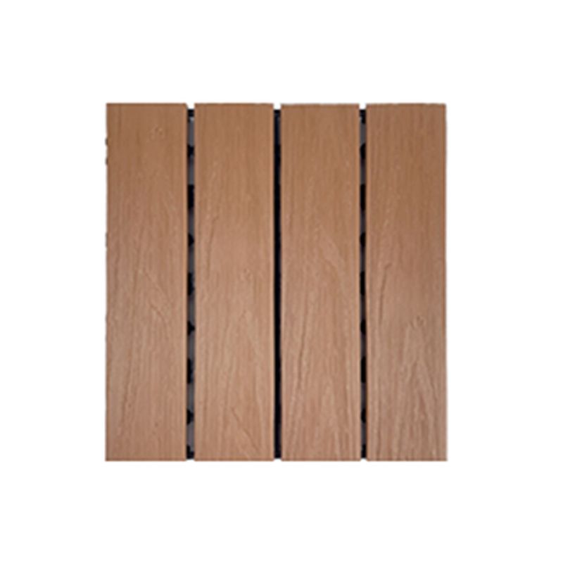 Lisslune | Square Engineer Wooden Floor Water Repellent Smooth Tile for Patio Garden