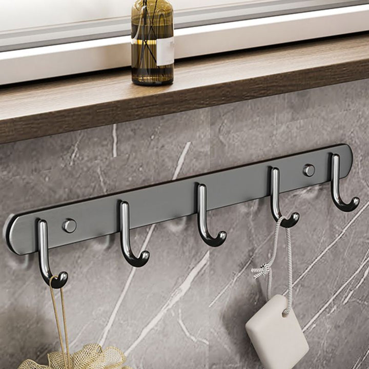 Lisslune | Modern gray bathroom accessory set bathroom shelf bath hardware set