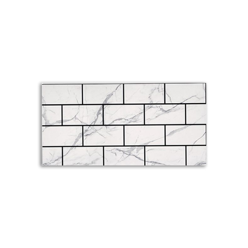 Lisslune | Brick Joint Peel & Stick Tile 30 cm x 60 cm Rectangular PVC Wallpaper