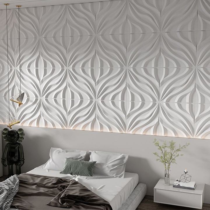 Lisslune | Modern square wall panel Peel and stick texture pattern wall covering