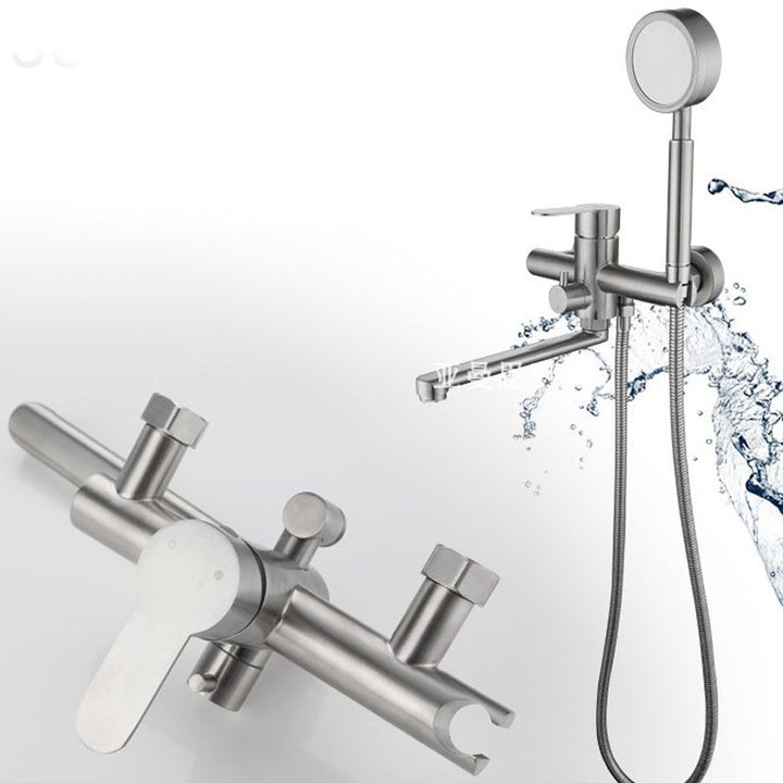 Lisslune | Bathroom Bathtub Faucet Lever Handheld Shower Bathtub Faucet
