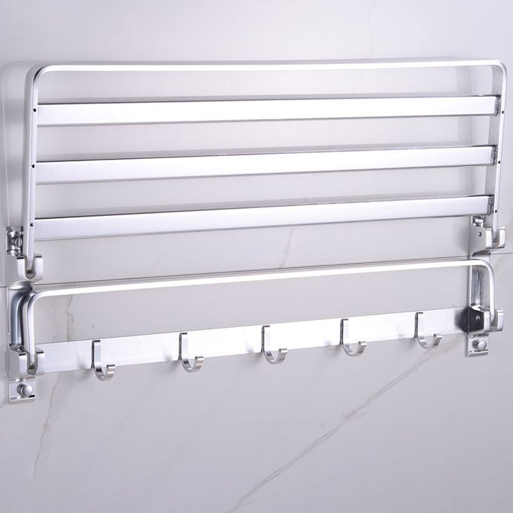 Lisslune | Modern 5-piece bathroom accessory set with triangular bath shelf