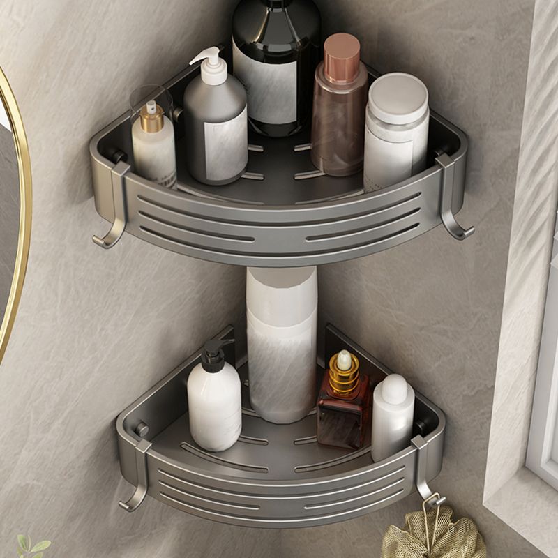 Lisslune | 3-piece bathroom accessory set Contemporary aluminum bathroom shelf