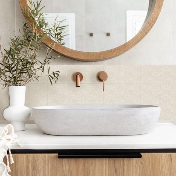 Lisslune | Square Tile Peel and Stick Tile PVC Kitchen and Bathroom Backsplash Peel and Stick Tiles