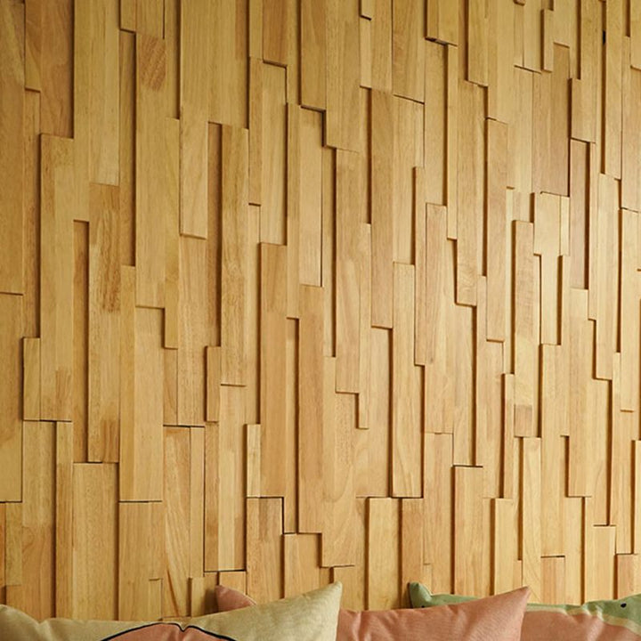 Lisslune | Solid wood wall panel Modern Minimalist living space wall panel (1-Pack)