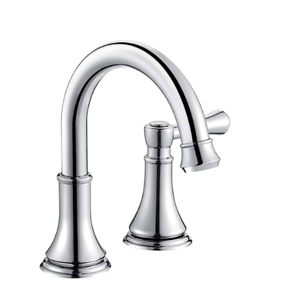 Lisslune | Modern Sink Faucet Widespread Faucet with 2 Handles and 3 Holes