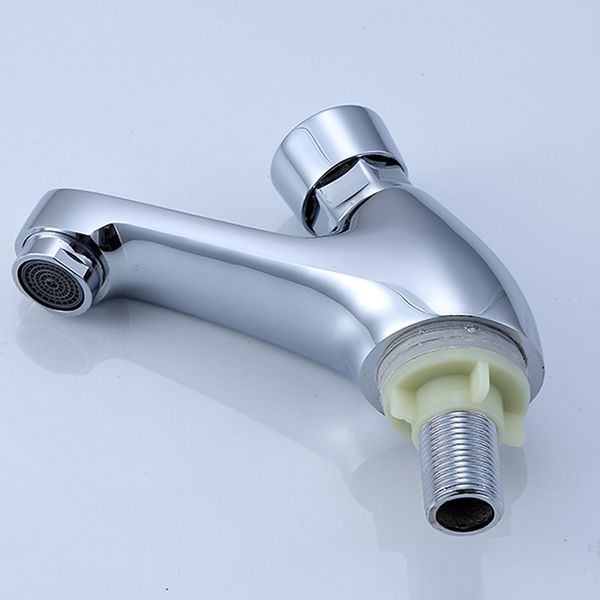 Lisslune | Modern sink faucet with brass knob handle, low arc, washbasin faucet