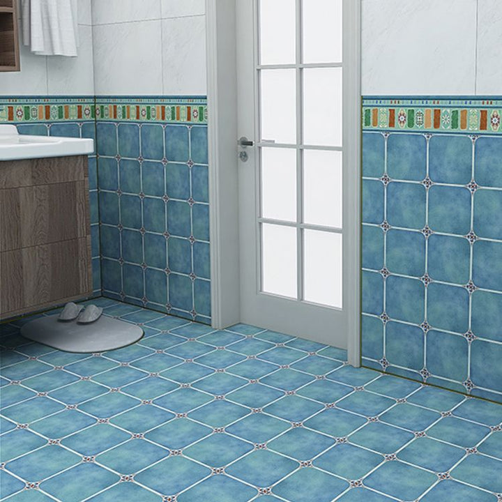 Lisslune | Peel and Stick PVC Floor Covering Matte Vinyl Flooring with Square Edge