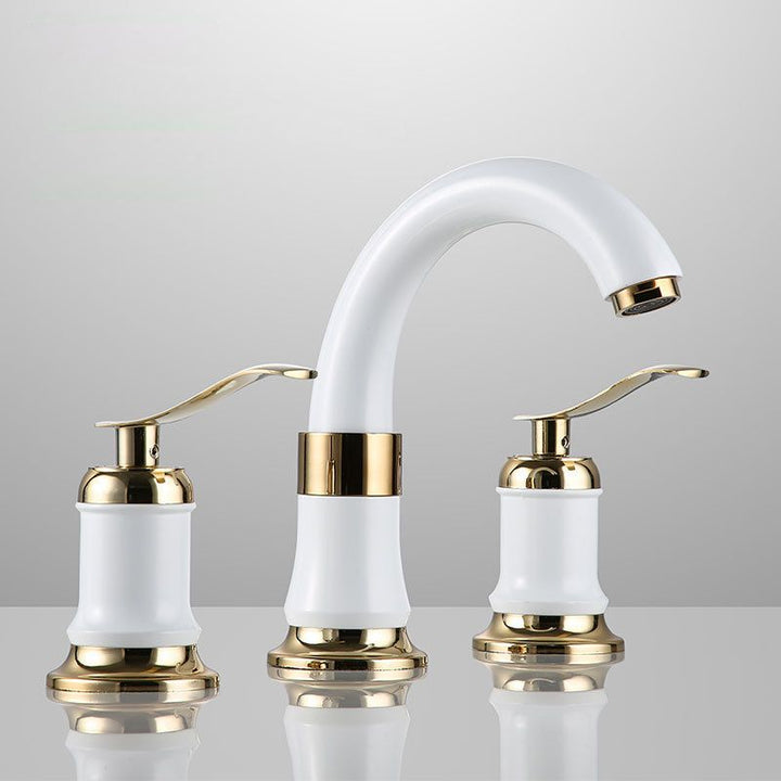 Lisslune | Modern Vessel Faucet Metal Lever Handles Low Arc Vessel Faucet for Home