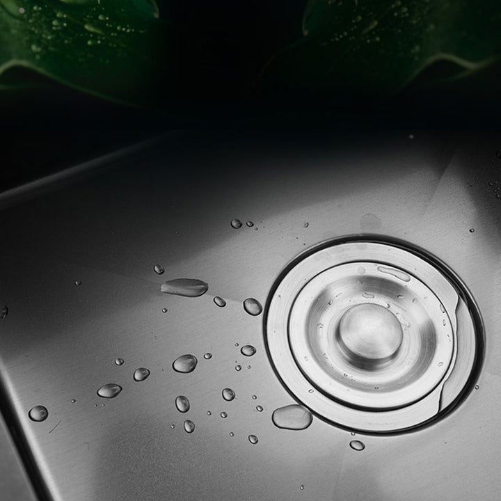 Lisslune | Classic sink made of stainless steel built-in sink with scratch-resistant basin for the kitchen