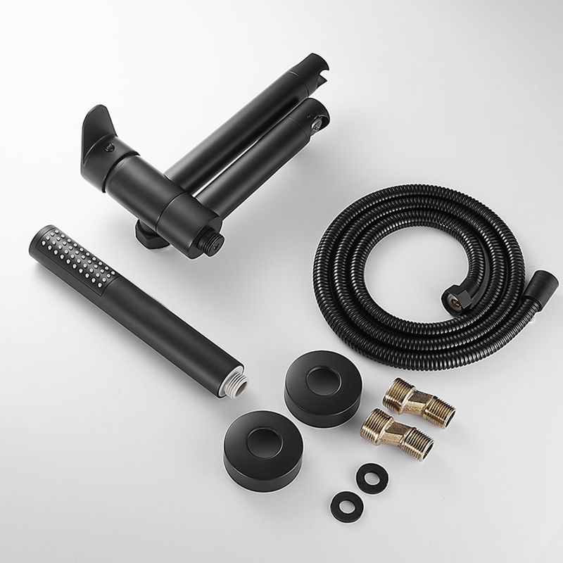 Lisslune | Contemporary Wall Mounted Bathtub Filler Single Handle Metal Faucet