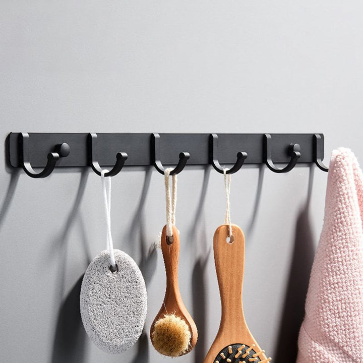 Lisslune | Modern Bathroom Accessories Set Silver/Black Bathroom Accessory Kit