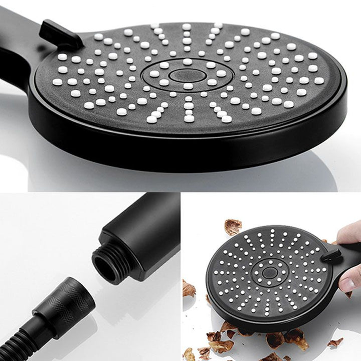 Lisslune | ABS Plastic Handheld Shower High Pressure 5 Spray Patterns Wall Mounted Showerhead