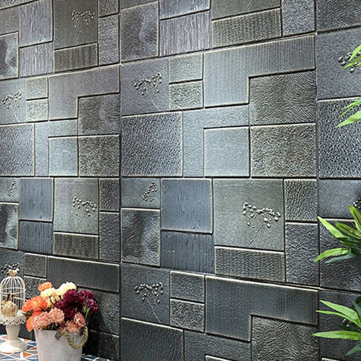 Lisslune | Industrial Wall Plank 3D Brick Bathroom Living Room Wall Panel Set of 1