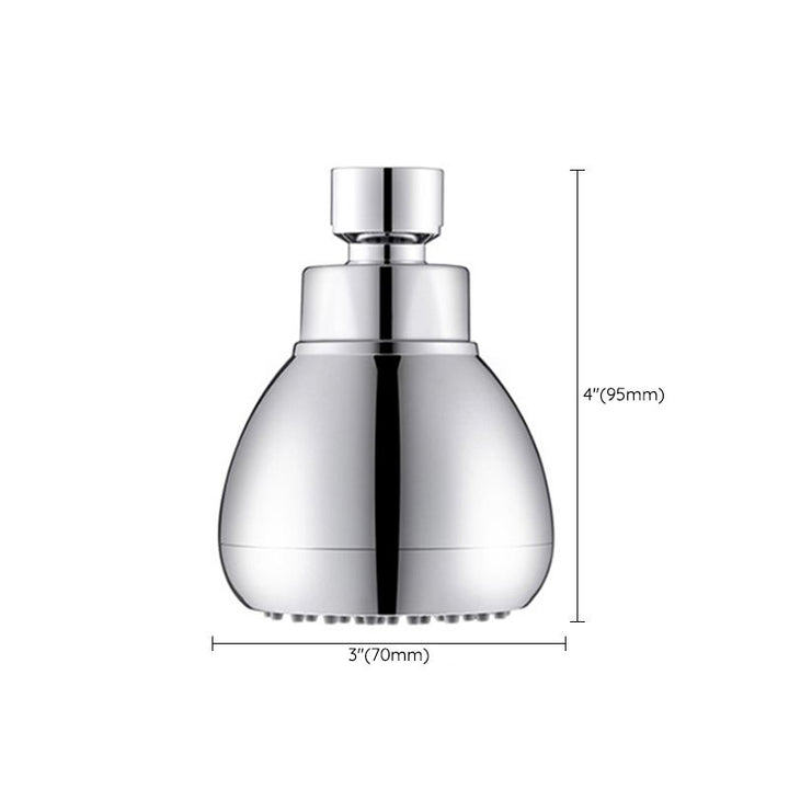 Lisslune | Silver Round Shower Head Standard Spray Pattern Wall Mounted Shower Head