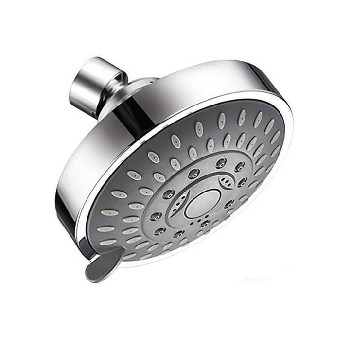 Lisslune | Modern Standard 5 Settings Shower Head Round Metal Adjustable Spray Pattern Shower Head