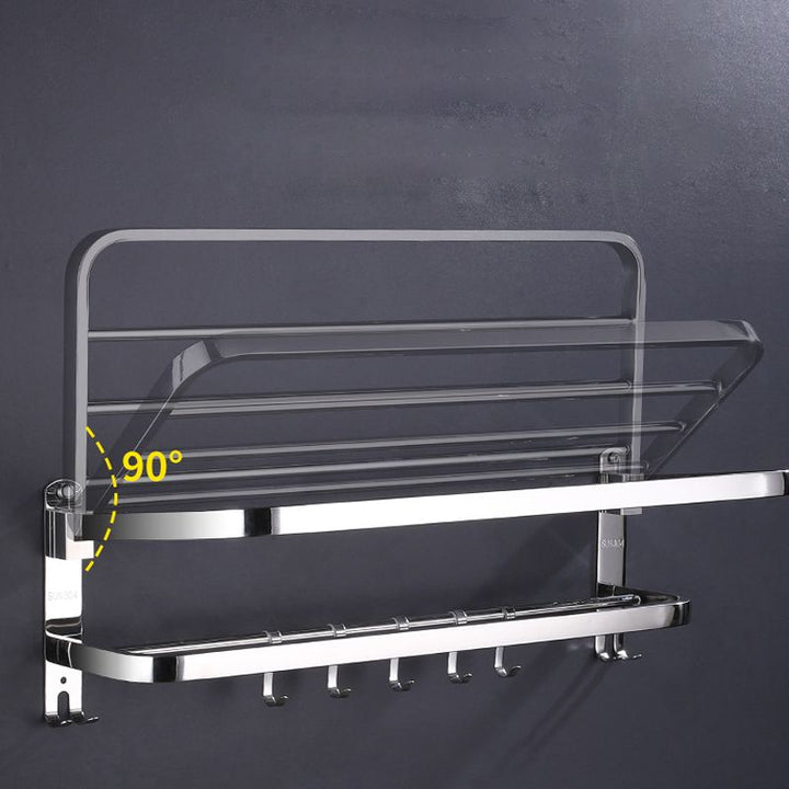 Lisslune | Modern Bathroom Set Stainless Steel Bathroom Shelf Bathroom Accessory Set