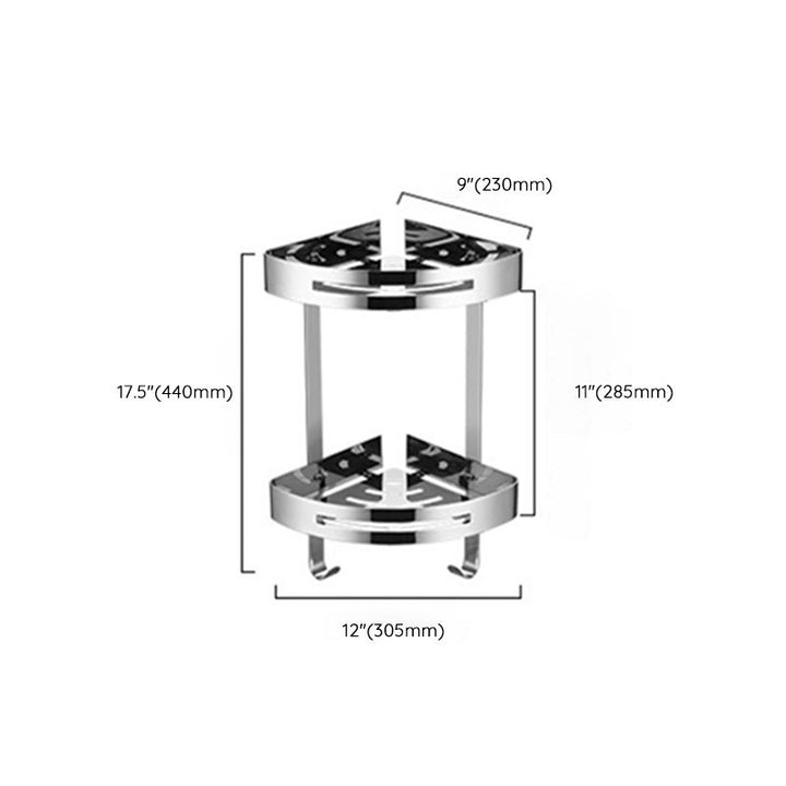 Lisslune | Modern Stainless Steel Bathroom Shelf Paper Holder Bathroom Accessory Set