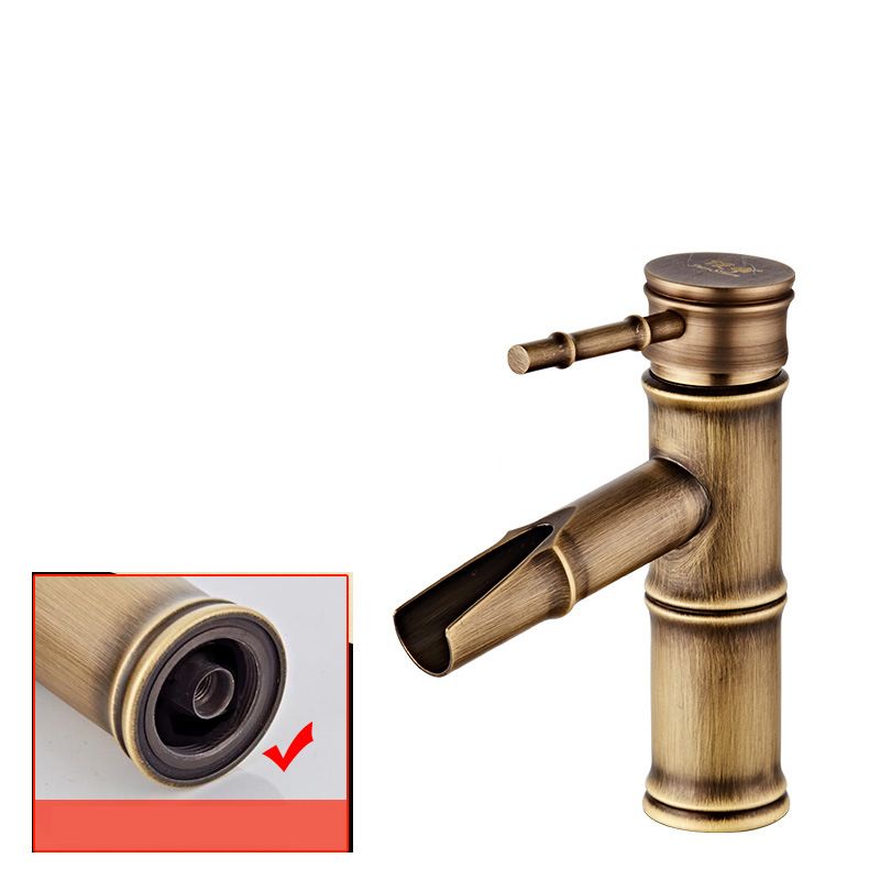 Lisslune | Lever handle basin mixer Land Low Arc Faucet Single Hole Bathroom Faucet