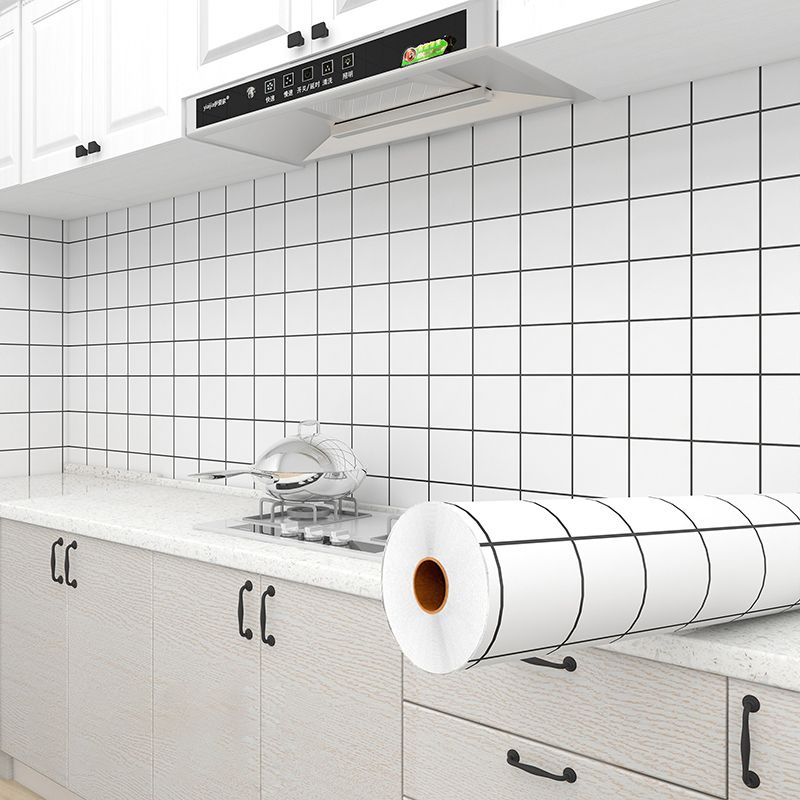 Lisslune | Modern Peel and Stick Wallpaper Smooth Removable and Adhesive Background Tiles for the Kitchen