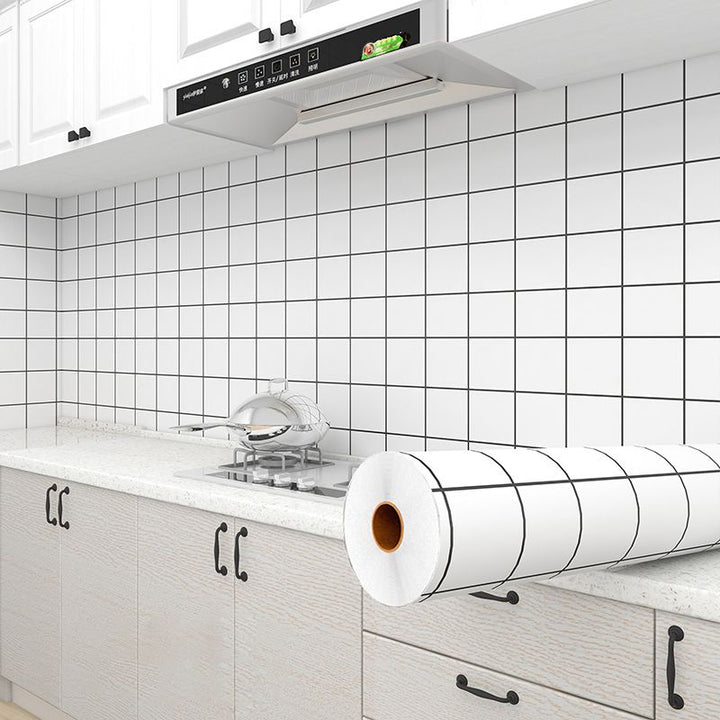Lisslune | Modern Peel and Stick Wallpaper Smooth Removable and Adhesive Background Tiles for the Kitchen