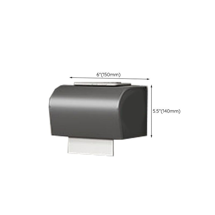 Lisslune | Modern gray aluminum bathroom accessory set