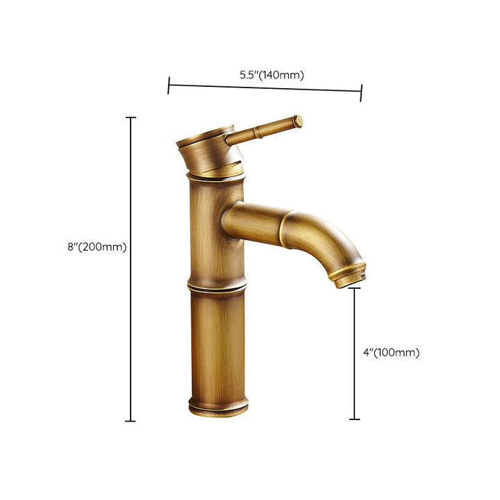 Lisslune | Country House Style Single Hole Sink Faucet with a Lever Handle