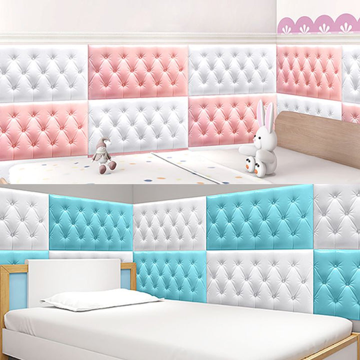 Lisslune | Modern Wall Panel Smooth Wall Interior Padded Board Set of 4