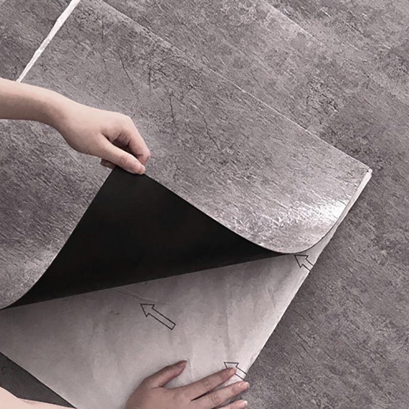 Lisslune | Modern Water-Repellent Plastic Flooring Fabric Look Square Edge Floor Tiles