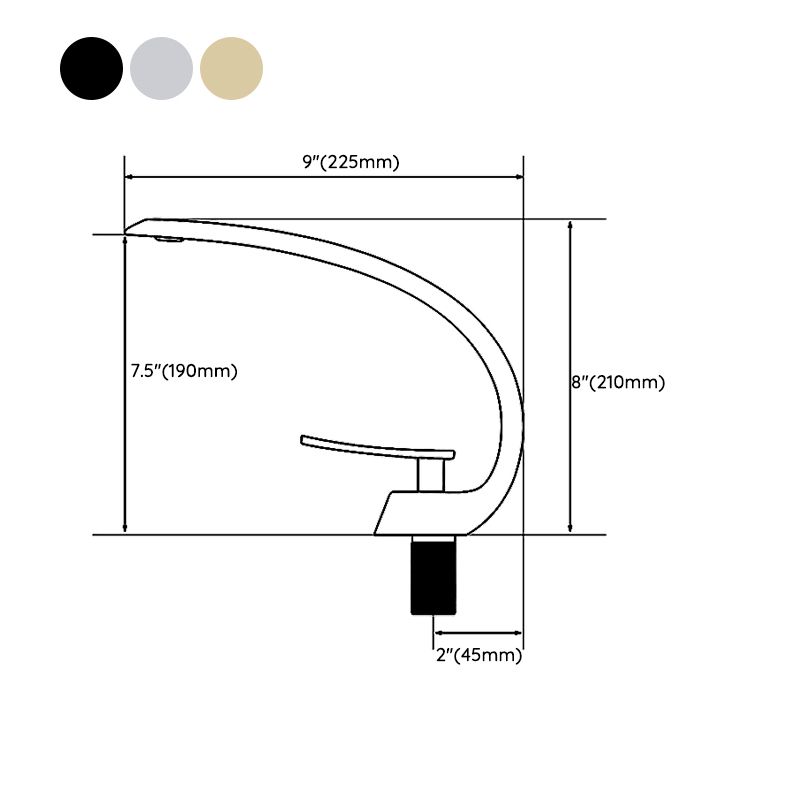 Lisslune | Waterfall Spout Widespread Sink Faucet Modern Lever Handles Sink Faucet