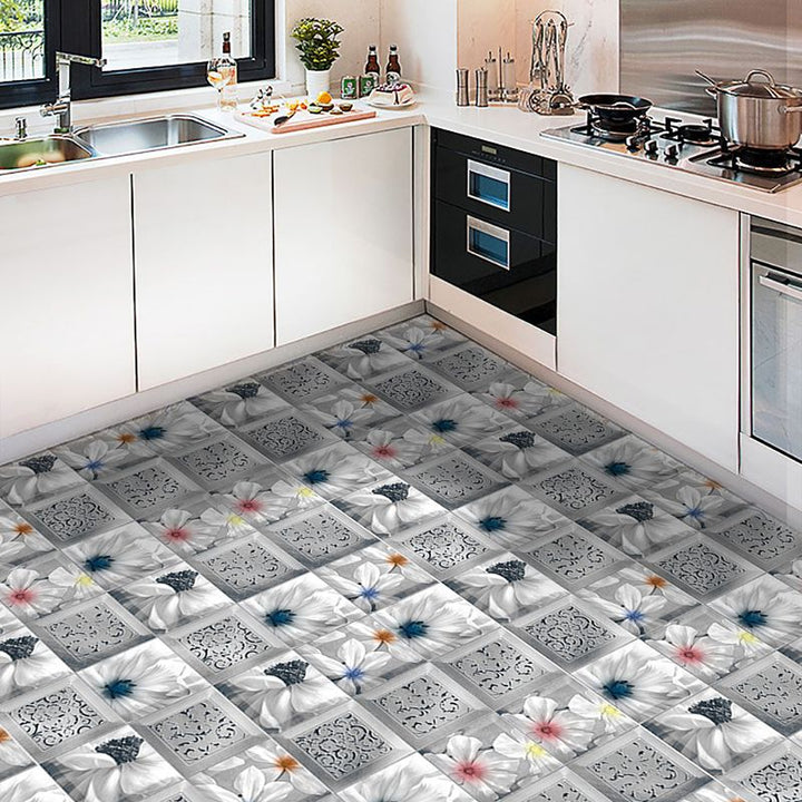 Lisslune | Plastic Peel and Stick Backsplash Tile Square Wallpaper with waterproof